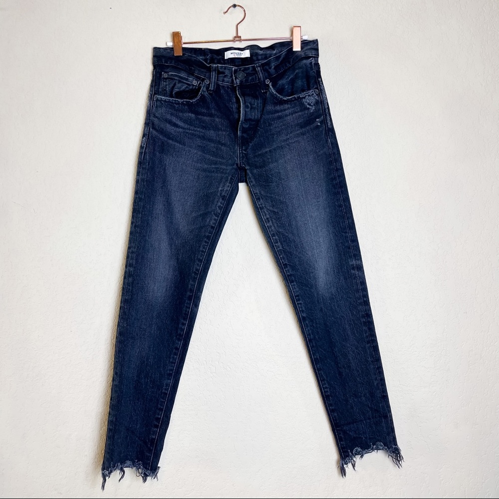 Moussy Vintage Staley Tapered Rigid Jean Black Size 25 - Picture 3 of 10